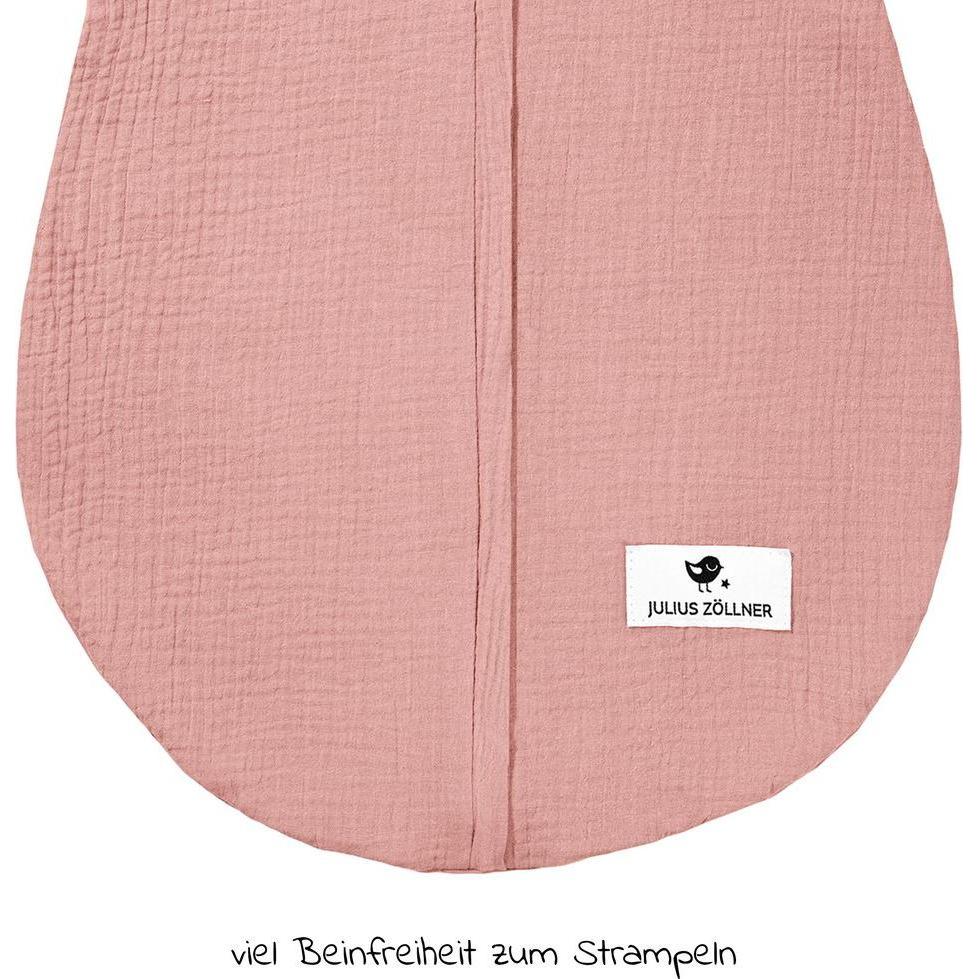 Thumbnail - Julius Zöllner, Babyschlafsack, Sommerschlafsack Musselin 86, Dusty Rose (86 cm)
