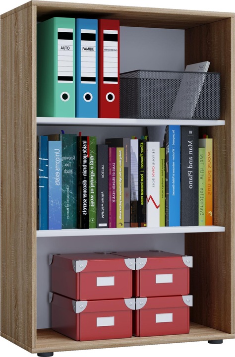 Produktbild VCM Holz Büroschrank Aktenregal Lona 3 Fächer (70 x 40 x 111 cm)