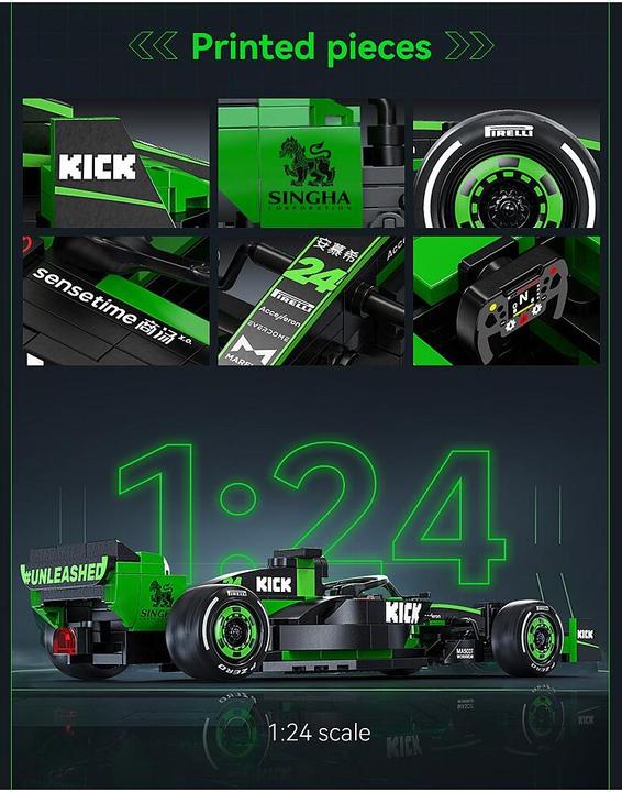 Actual product image Cada Kick Sauber F1 Team C44 - 2024 1:24