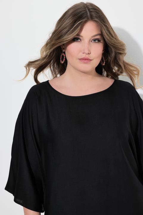 Produktbild Miamoda Blusenshirt, Satin, Saum-Tunnelzug (42)