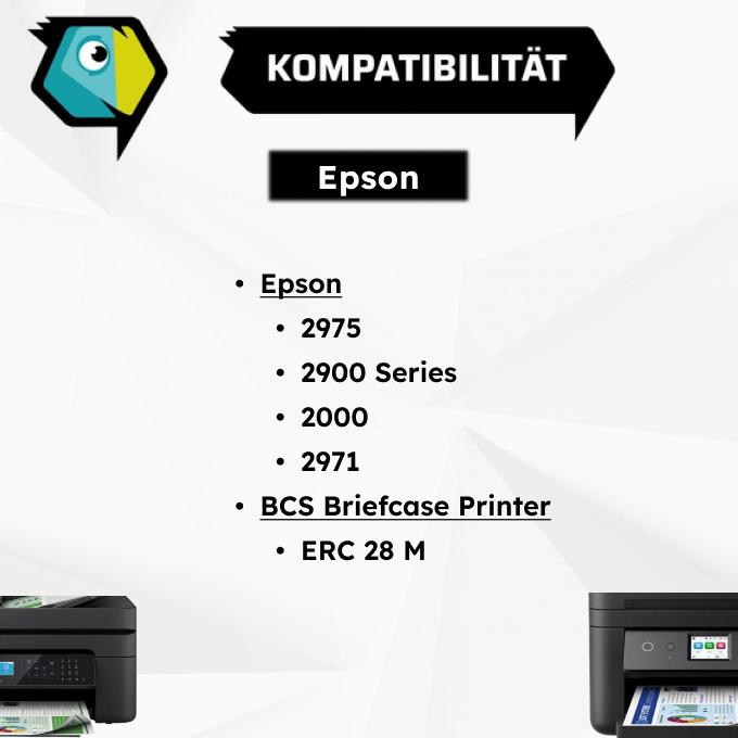 Immagine prodotto Inkadoo Compatibile con Epson C43S015227 / ERC-28-B Ribbon, nero, adatto per Epson 2000, Epson ERC 28...
