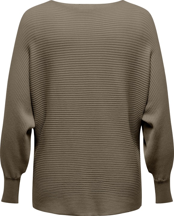 Image du produit Only Knit Fit Encolure U-Boot Poignets côtelés Pulls en maille (M)