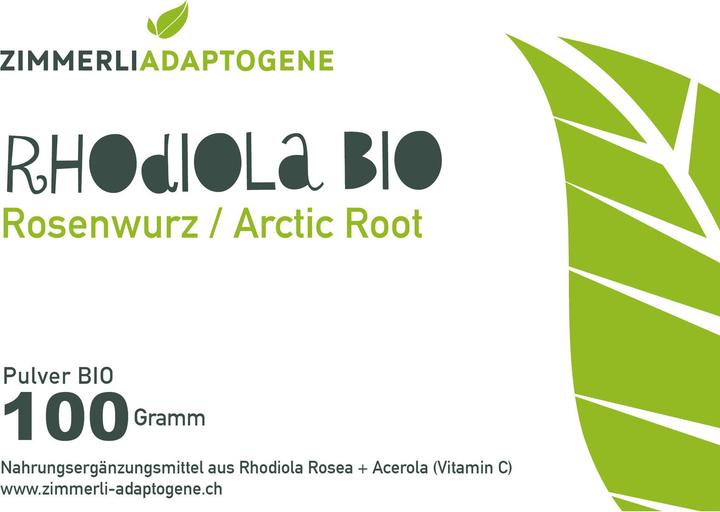 Produktbild Zimmerli Adaptogene Rhodiola Rosea Pulver (BIO) (1 Stück, Pulver, 100 g)