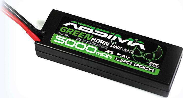 Image du produit Absima LiPo Stick Pack 7.4V-45C 5000 Hardcase (7.40 V, 5000 mAh)