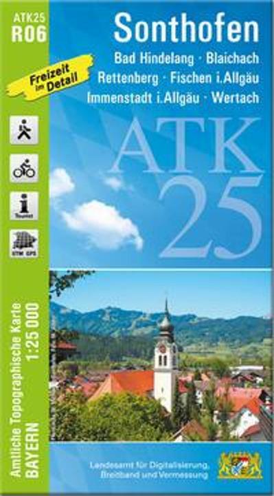 Actual product image ATK25-R06 Sonthofen (official topographical map)