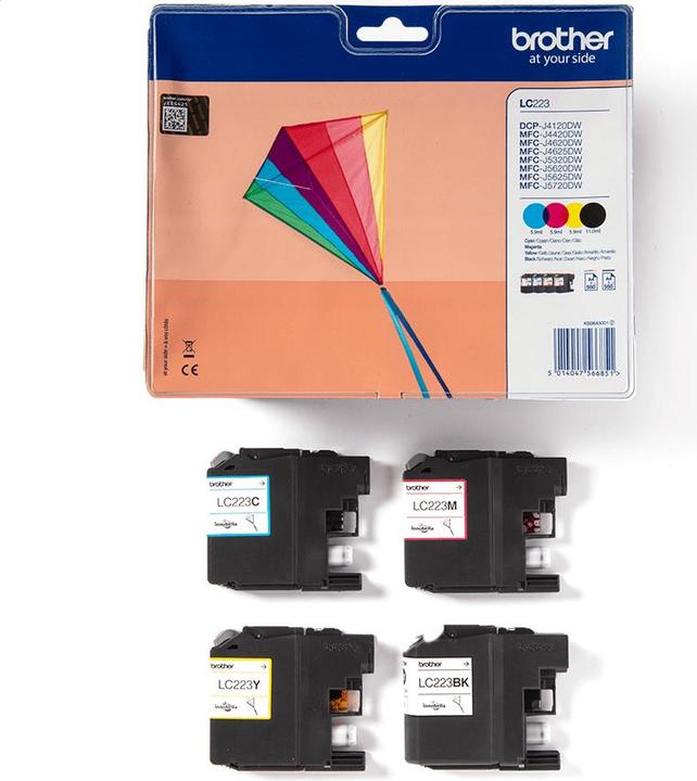 Actual product image Brother LC-223 Value Pack (C, FC, M, Y)