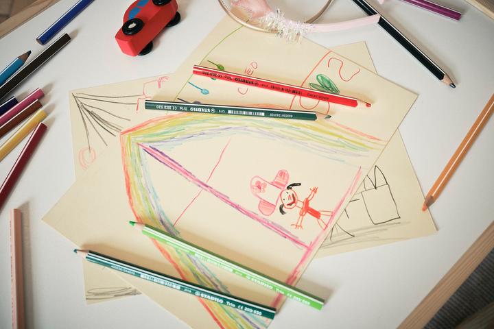 Actual product image STABILO Trio thick triangular crayon (Red, 1 x)