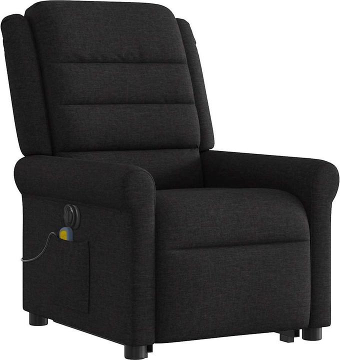 Immagine prodotto vidaXL Poltrona massaggiante elettrica con ausilio per la risalita, tessuto nero