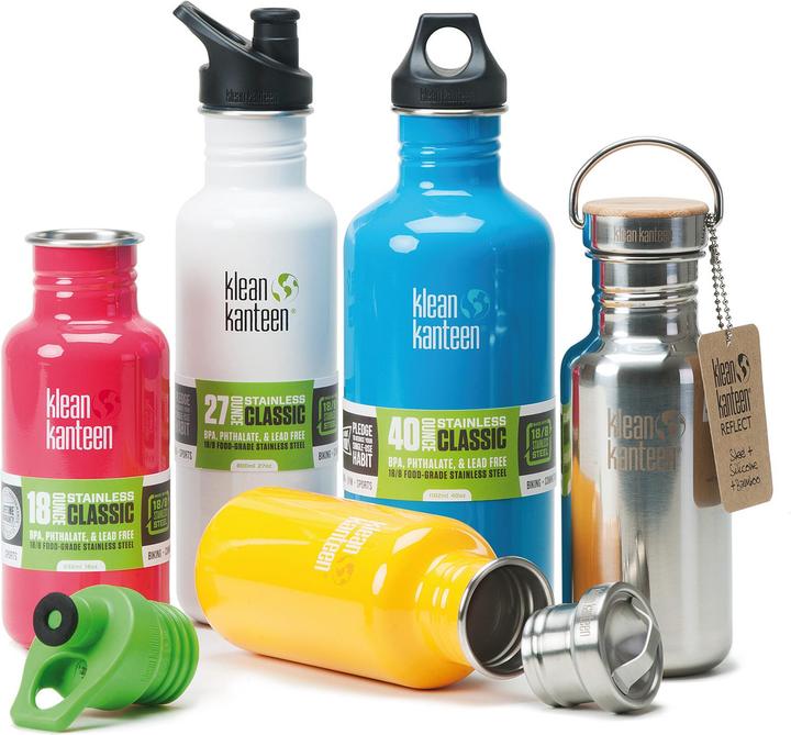 Actual product image Klean Kanteen Classic Drinking Bottle with Loop Cap 532ml (0.53 l)