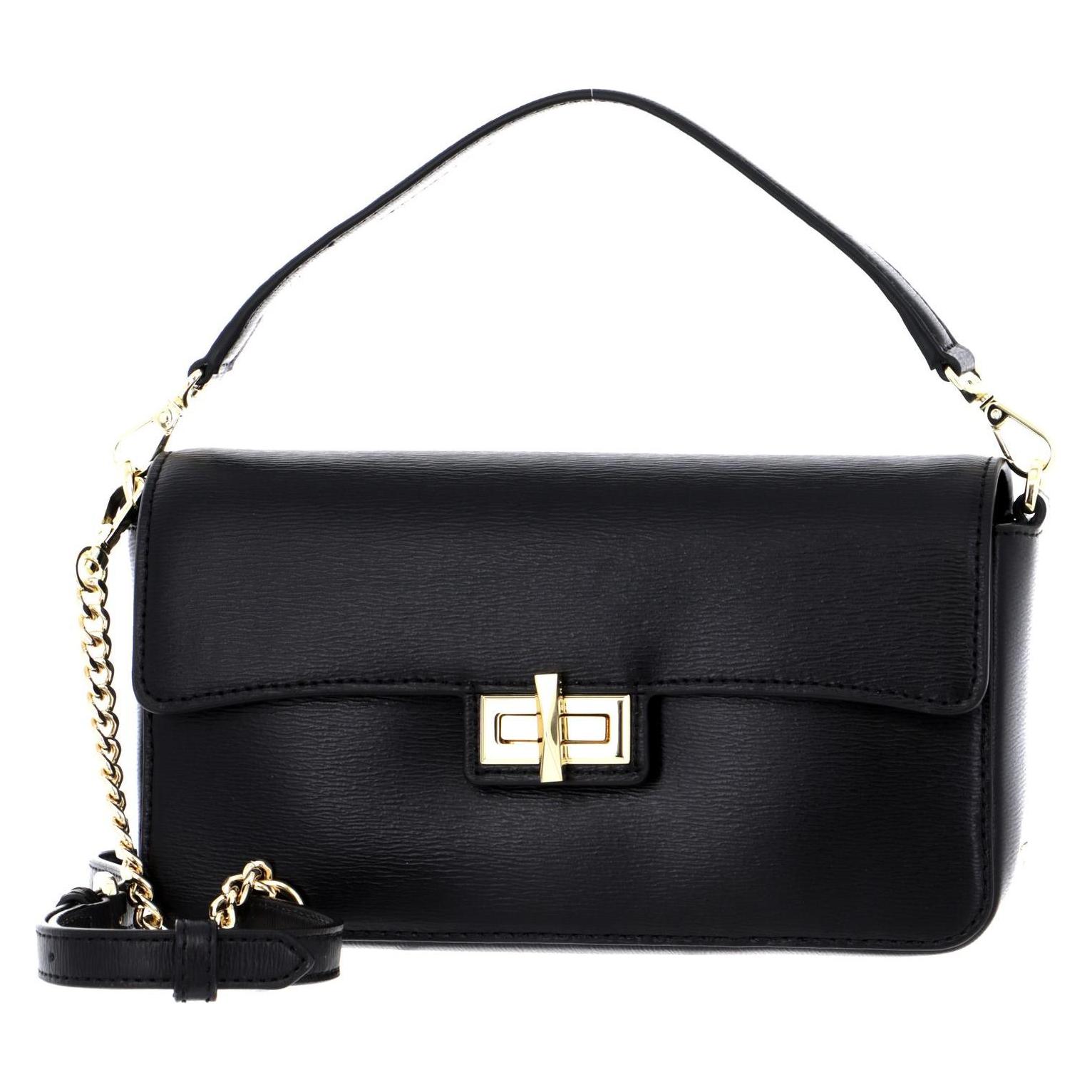 Dkny, Damen, Handtasche, Jojo Denim Flap Bag, Schwarz