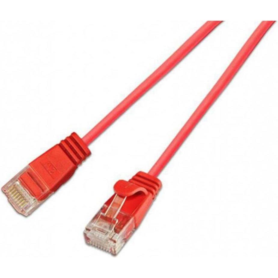 Wirewin Slim Patchkabel: UTP, 3m, rot (U/UTP, CAT6, 3 m), Netzwerkkabel
