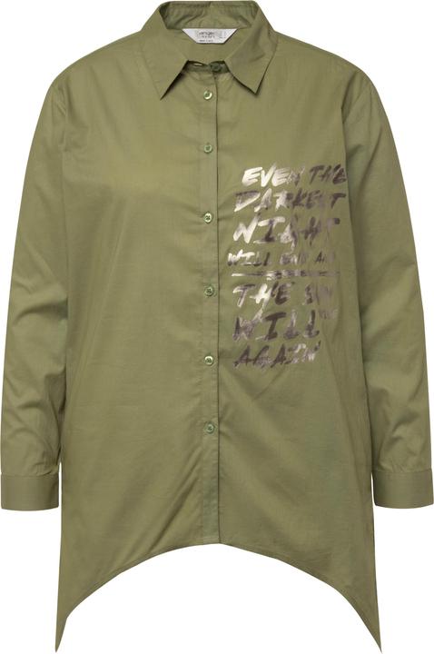 Immagine prodotto Janet & Joyce Hemdbluse, Voile, Seiten-Druck, Langarm, Zipfelsaum (50)