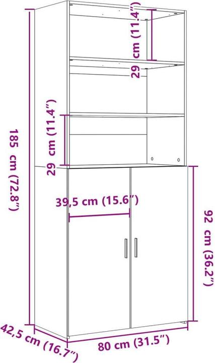Image du produit vidaXL Buffet haut