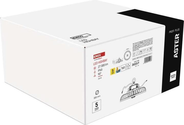 Produktbild Emos LED Hallenstrahler HIGHBAY ASTER 90° 150W