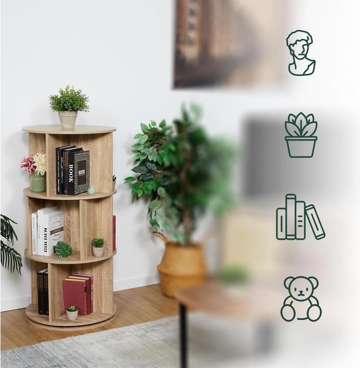 Produktbild Relaxdays Bücherregal (Ø 50 x 104 cm)