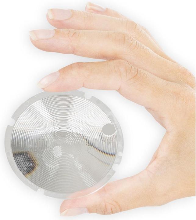 Godox V1 glass on flash head (front) (Godox)