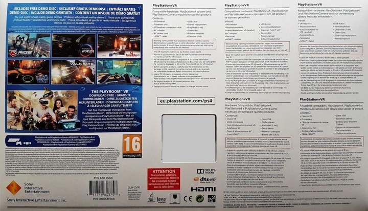 Produktbild Sony PlayStation VR