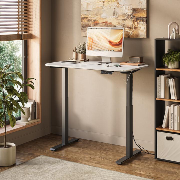 Produktbild Vicco Schreibtisch Elevate, Weiss/Schwarz, 180 x 57.5 cm (120 x 70 x 120 cm)