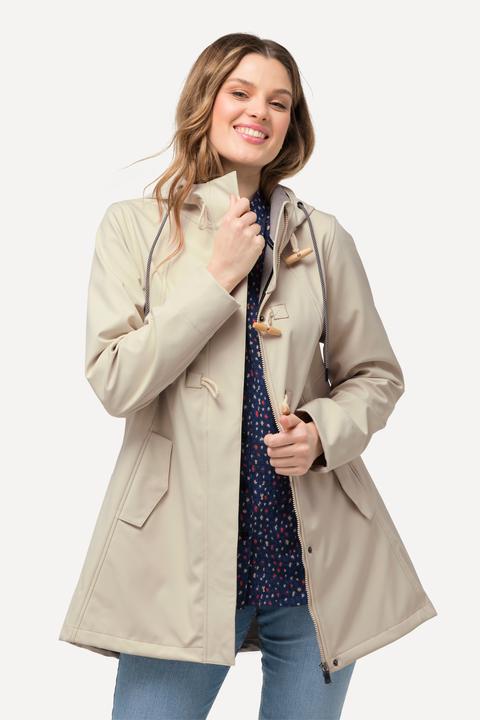 Produktbild Ulla Popken HYPRAR Softshelljacke, wasserabweisend, Knebelknöpfe (50, 52)