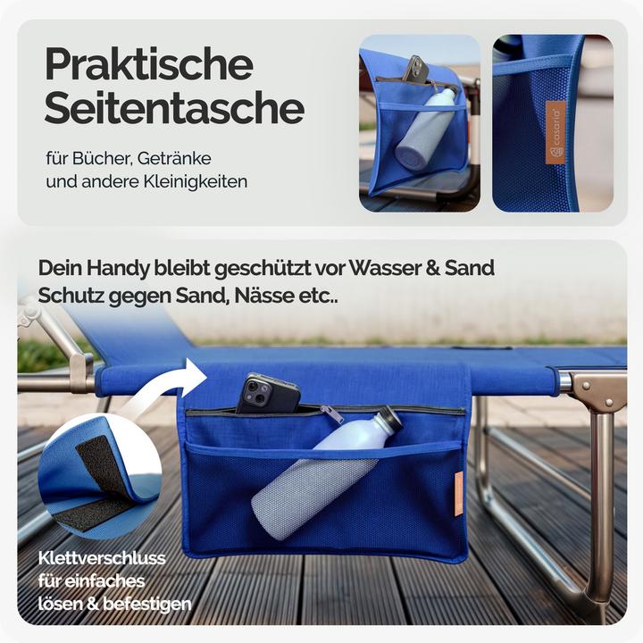 Produktbild Casaria 2er Set Sonnenliege Ibiza (190 cm)