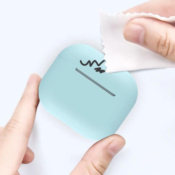 Immagine prodotto Hurtel Custodia per AirPods 2 / AirPods 1 Custodia per auricolari in silicone morbido rosa (Custodia C) (Manicotto per cuffie)