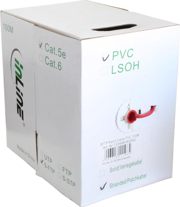 Image du produit InLine Câble de raccordement Cat.5e (S/UTP, CAT5e, 100 m)