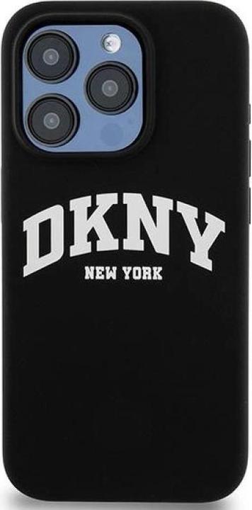 Actual product image DKNY DKHMP13LSNYACH iPhone 13 Pro / 13 6.1" czarny/black hardcase Liquid Silicone White Printed Logo (Apple iPhone 13, Apple iPhone 13 Pro)
