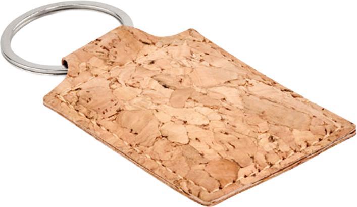 Actual product image MidOcean Concon Rectangular Cork Keyring