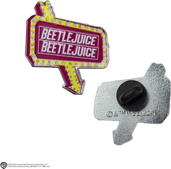 Actual product image Cinereplicas Beetlejuice pin badge 2-pack Beetlejuice
