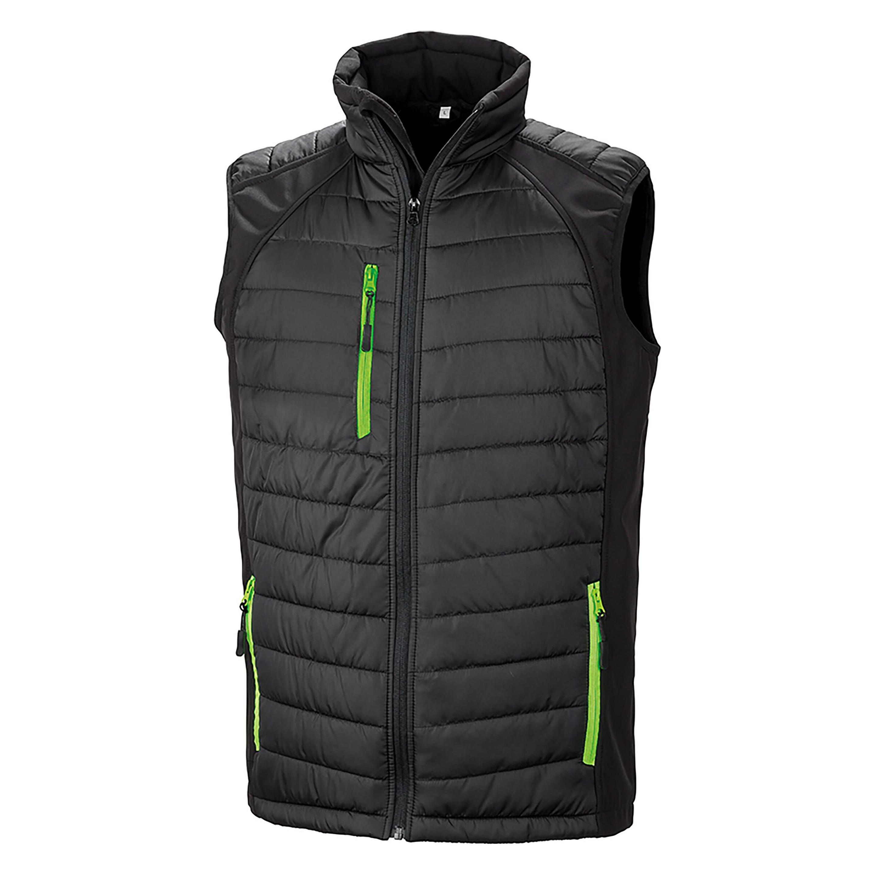 Regatta, Herren, Outdoorjacken, Softshell Rembourré Black Compass (M), Schwarz, Mehrfarbig, Grau, M