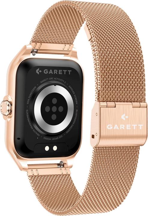 Produktbild Garett I??manusis laikrodis GRC Activity 2, Ro??inio aukso spalvos korpusas su rausvos spalvos (39 mm)