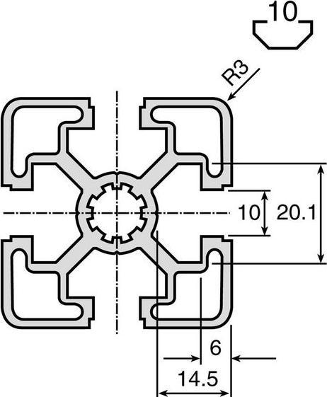 Produktbild Bosch Rexroth Strebenprofil
