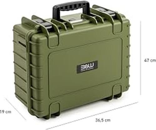 Actual product image B&W International B&W Case Type 5000 RPD Brown Green with compartments (Photo case)