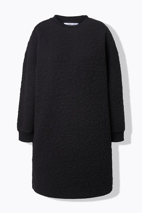 Image du produit Studio Untold Robe mini en molleton, coupe oversize, matelassage léopard (50, 52)