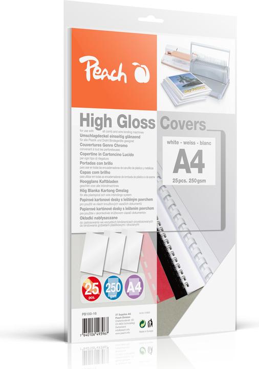 Immagine prodotto Peach Retro, lucido, 250g, bianco, 25pz.