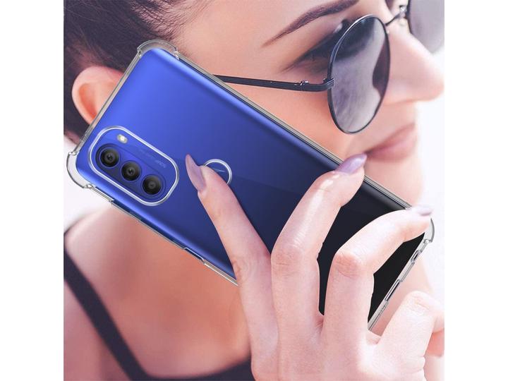 Actual product image Screenguard Motorola Moto G51 5G Case Crystal Soft Airbag Bumper (Motorola Moto G51 5G)