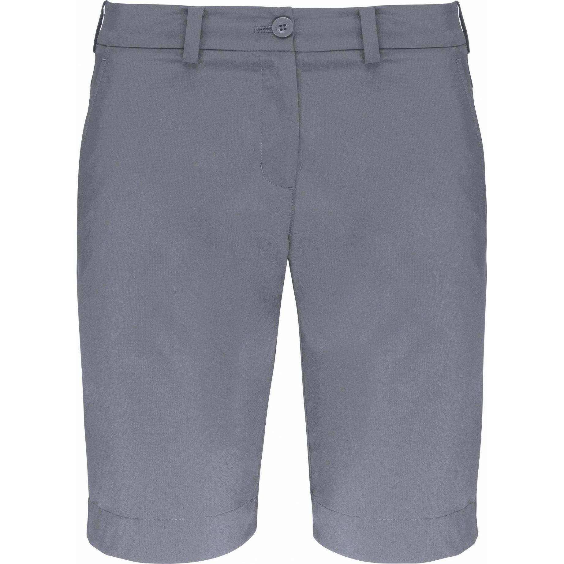 Proact, Damen, Shorts, Kariban Damen-Bermudas, Weiss, (40)
