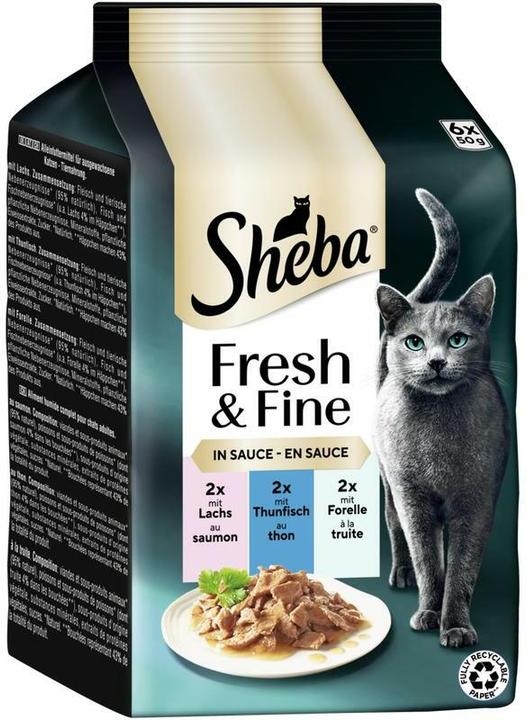 Immagine prodotto Sheba Fresh&Fine 6, Lachs,Thunf.,Forelle (Adulto, 6 pz., 300 g)