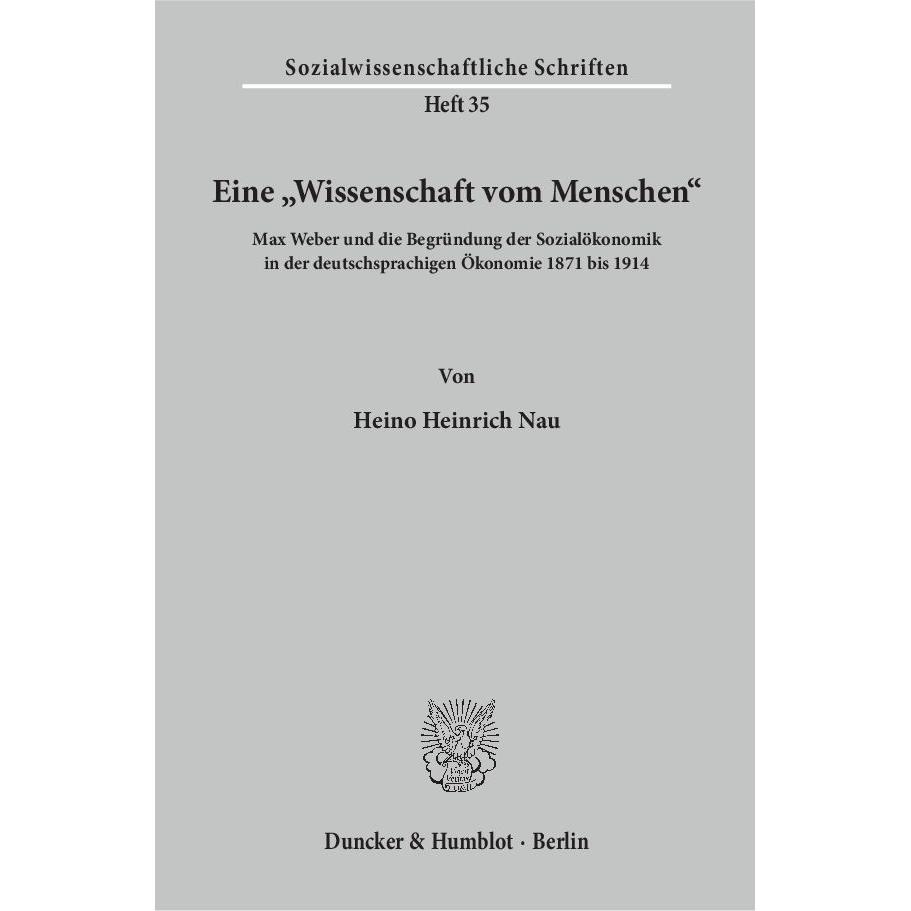 Eine ' Wissenschaft vom Menschen', Fachbücher