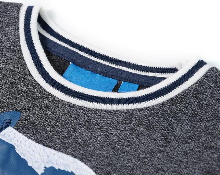 Immagine prodotto VidaXL Felpa da bambino blu navy melange 92,Materiale: 80 (92)
