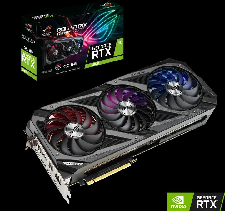 Produktbild ASUS GeForce ROG STRIX RTX 3070 O8G-GAMING (8 GB)