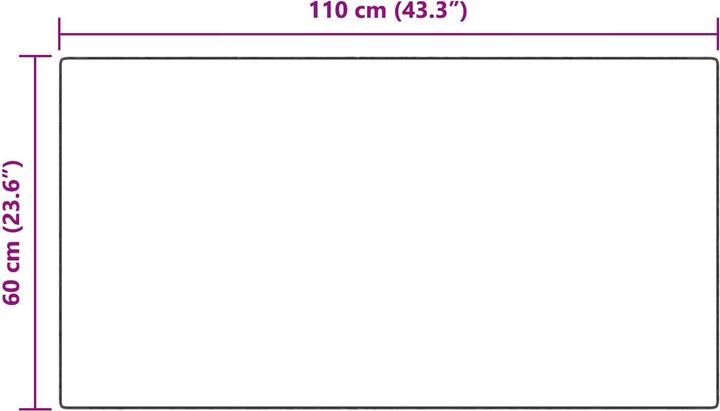 Actual product image vidaXL Wohnzimmerteppich (60 x 110 cm)