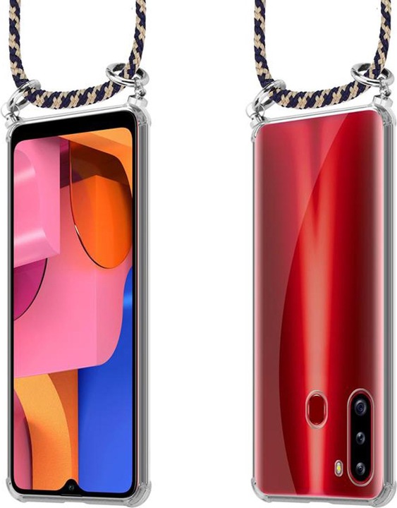 Produktbild Cadorabo TPU Handy Kette SILBER Cover