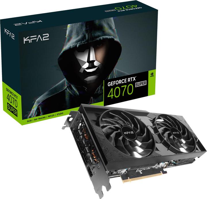 Actual product image KFA2 GeForce RTX 4070 Super 2X 1-Click OC (12 GB)