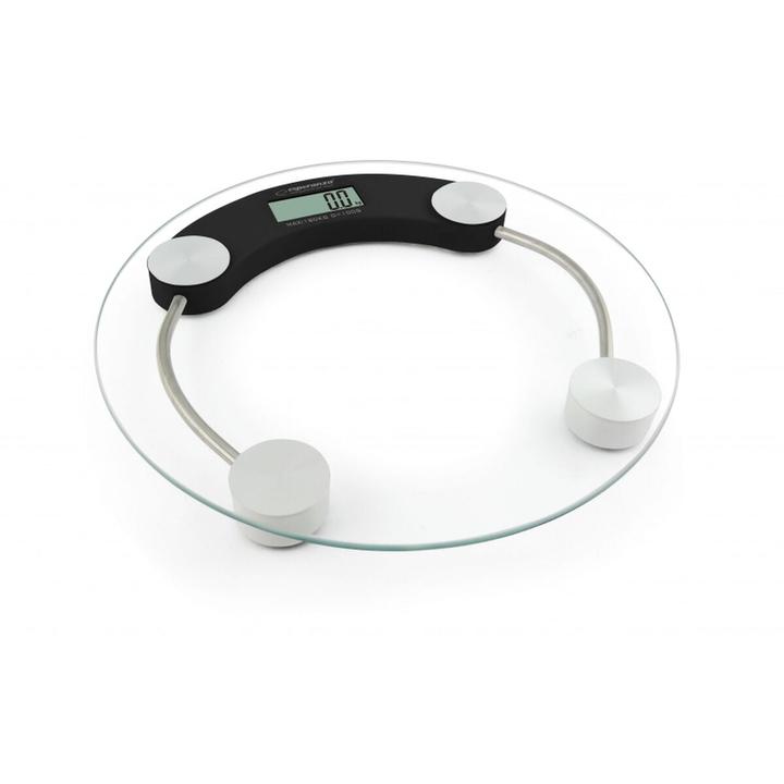 Produktbild Esperanza EBS007K - Elektronische Personenwaage - 180 kg - 100 g - kg,lb - Kreis - Schwarz (180 kg)