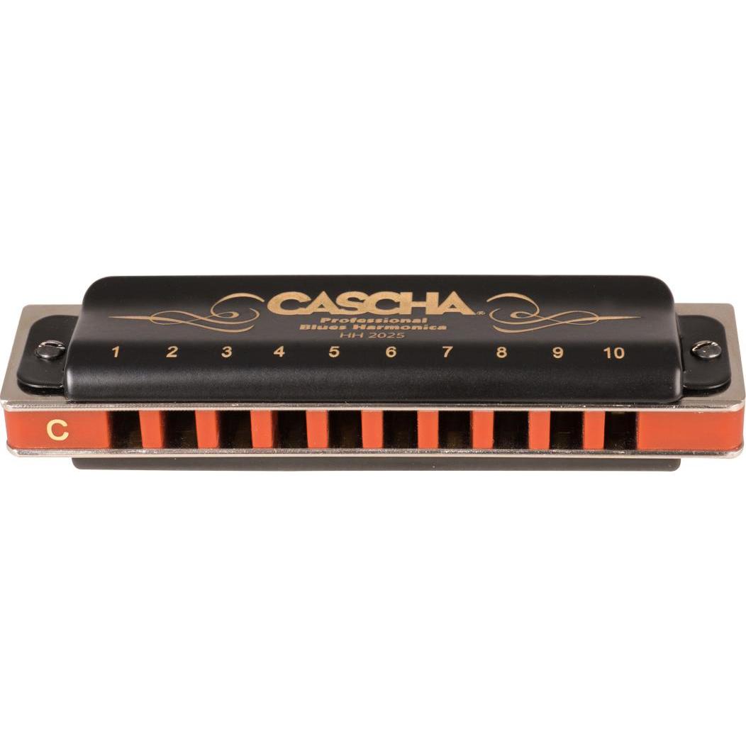 Cascha HH 1610 (Mundharmonika, Diatonisch), Blasinstrumente, Schwarz, Orange