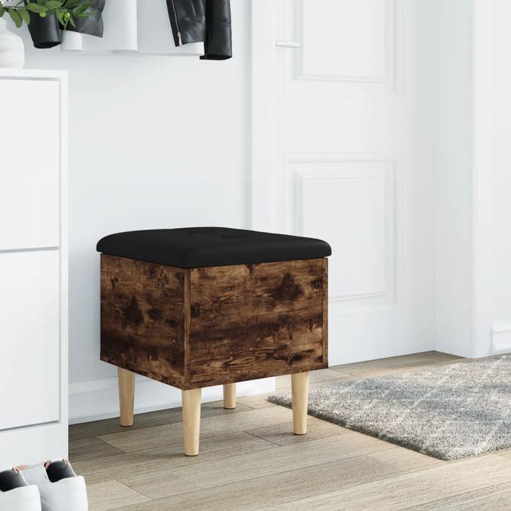 Immagine prodotto VidaXL Panca con contenitore in rovere fumé 42x42x46 cm (42 cm)