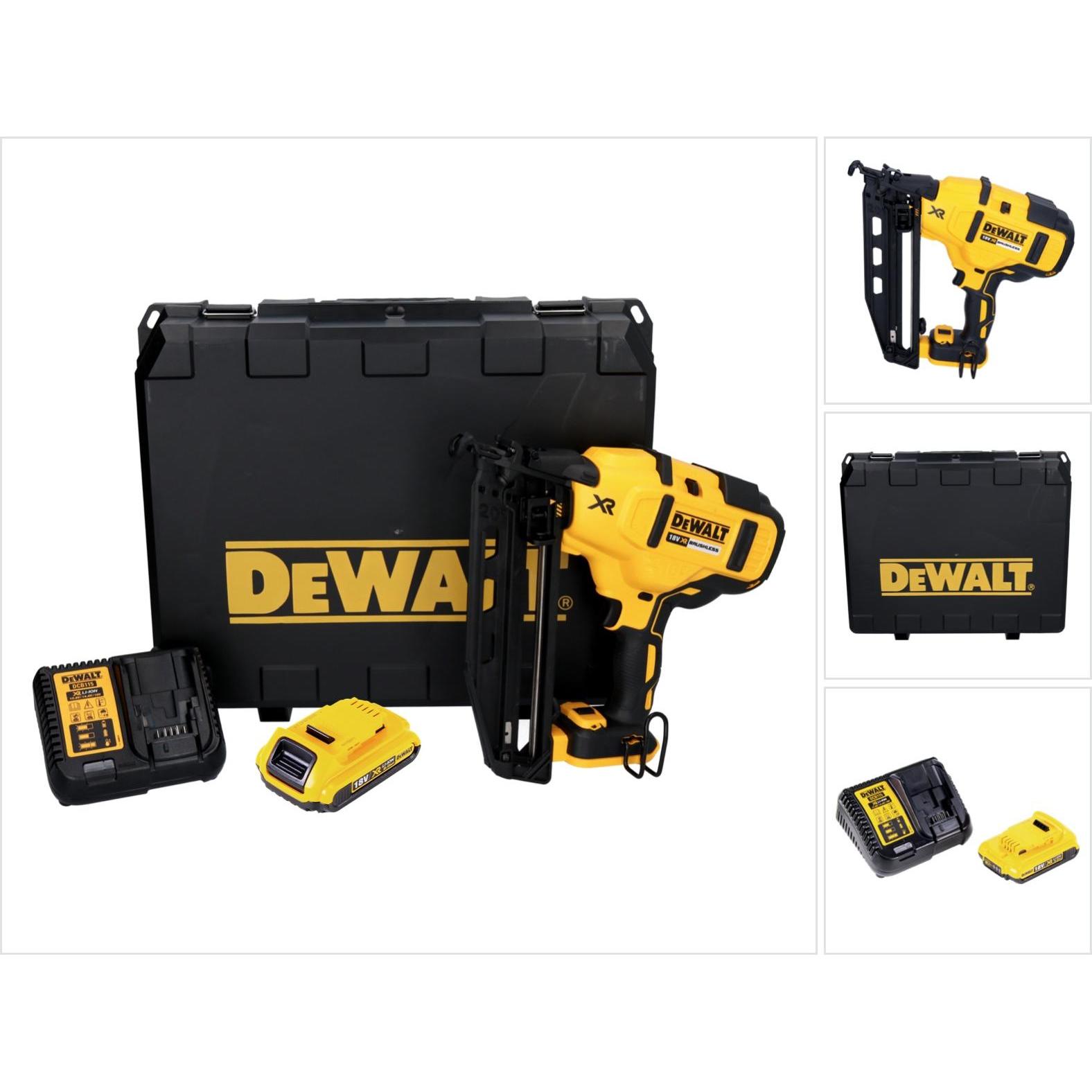 DeWalt, Tacker + Nagelpistole, DCN 660 D1 Akku Nagler 18 V 32 - 63 mm Brushless + 1x Akku 2,0 Ah + LadegerÃ¤t + Koffer