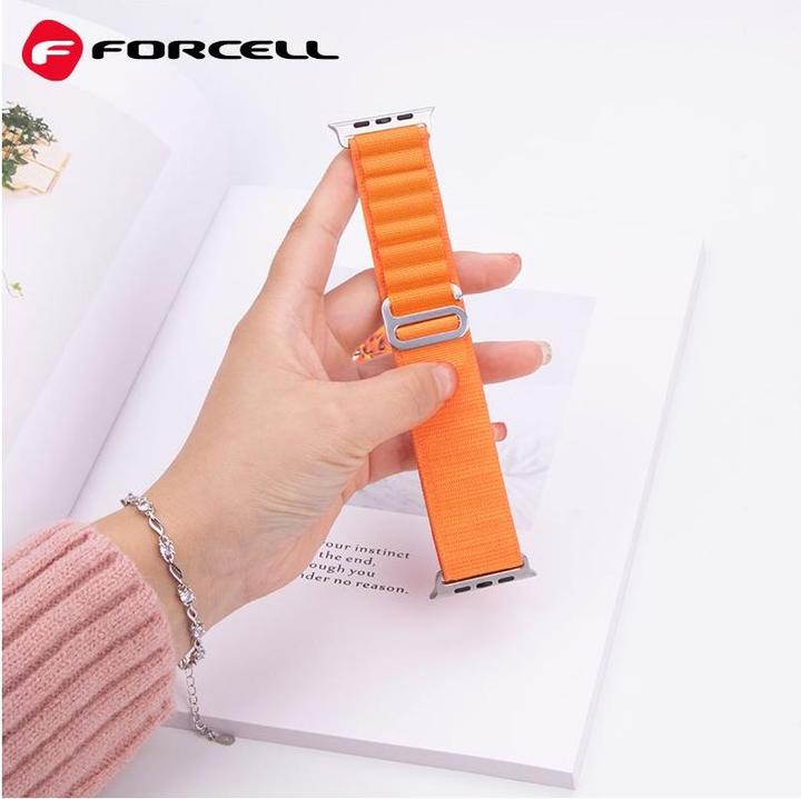 Immagine prodotto Forcell Strap F-DESIGN FA13 strap for APPLE Watch 42 / 44 / 45 / 49 mm orange (Poliestere)