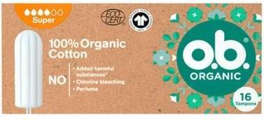 Immagine prodotto o.b. Super assorbenti biologici - Variante: 16 ks (16 x)